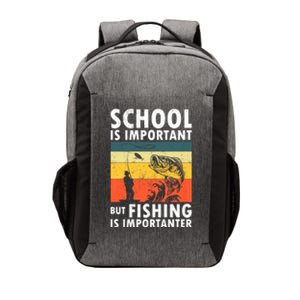 Funny Fishing Fisherman Lover School Is Important But Fishing Is Importanter Vector Backpack