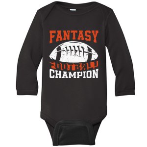 Football Funny Fantasy Football Champion Draft Legends Baby Long Sleeve Bodysuit