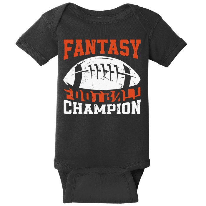 Football Funny Fantasy Football Champion Draft Legends Baby Bodysuit