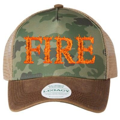 Flaming Fire Legacy Tie Dye Trucker Hat