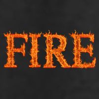 Flaming Fire 7 Panel Mesh Trucker Snapback Hat