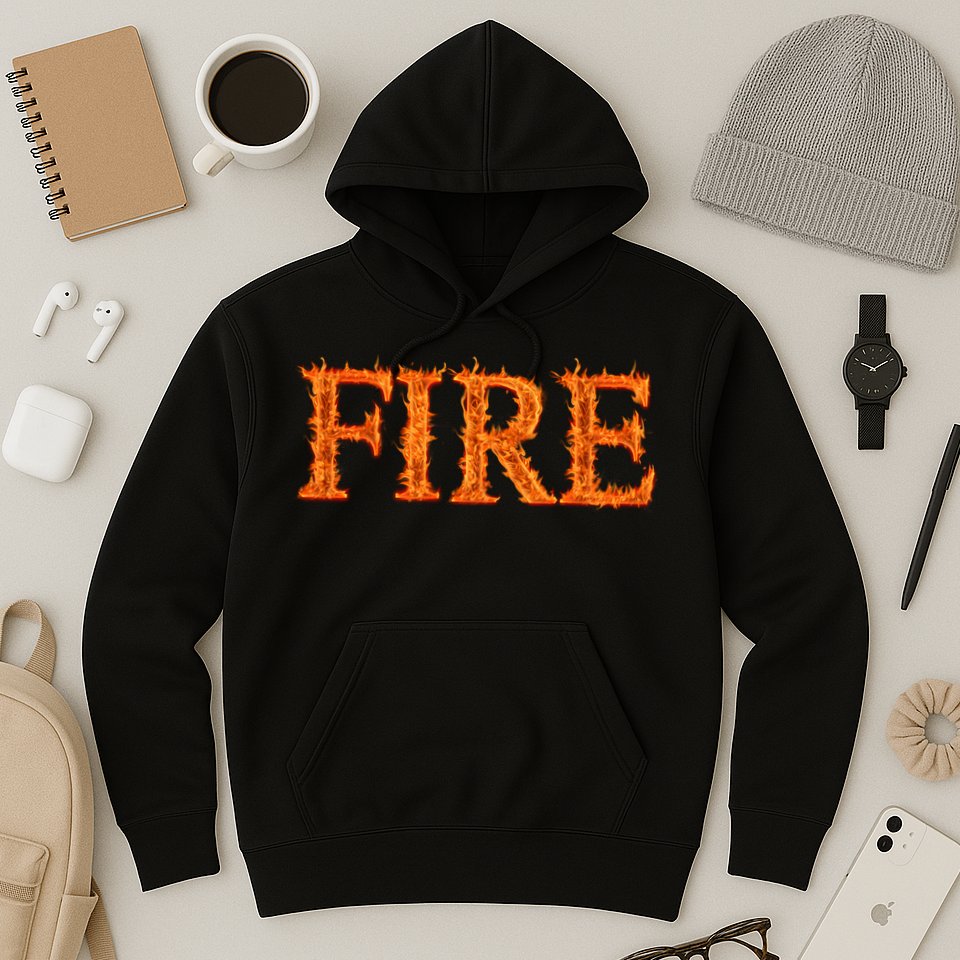 Flaming Fire Hoodie