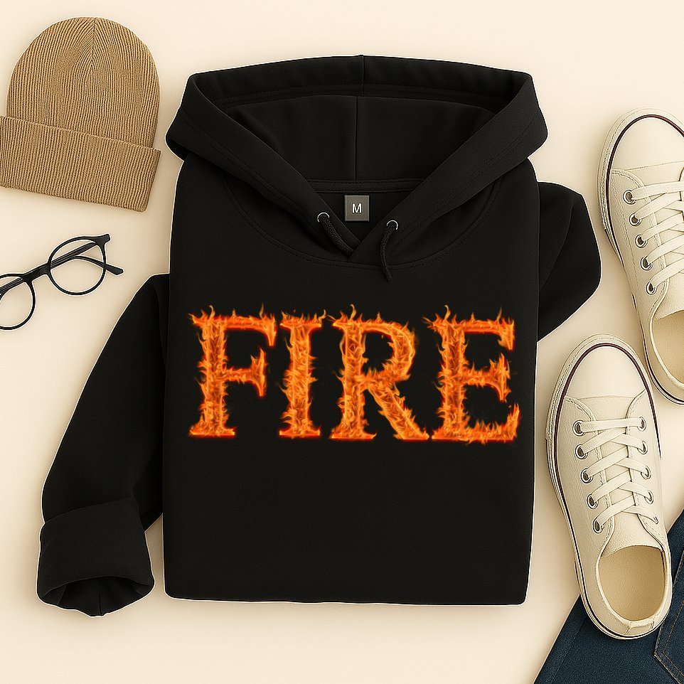 Flaming Fire Hoodie