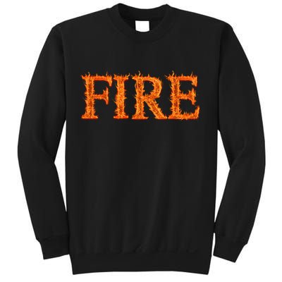 Flaming Fire Sweatshirt