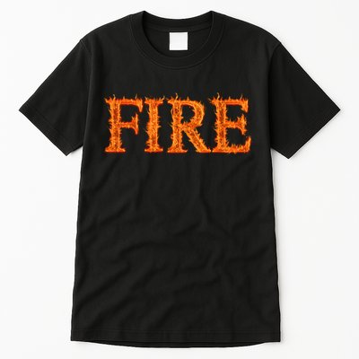 Flaming Fire Tall T-Shirt