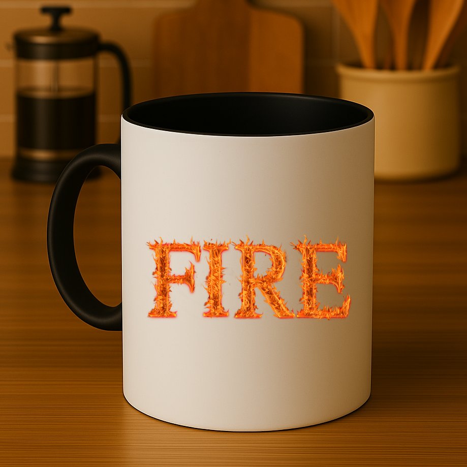 Flaming Fire Mug