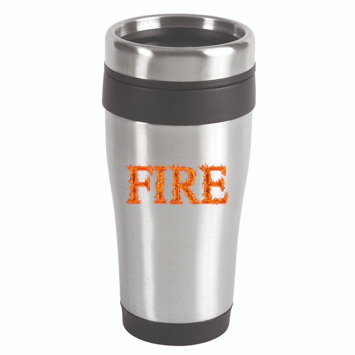Flaming Fire 16oz Travel Tumbler