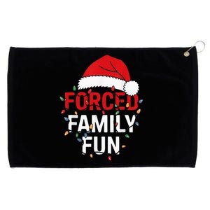 Forced Family Fun Sarcastic Christmas Grommeted Golf Towel