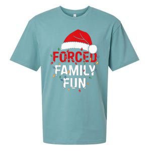 Forced Family Fun Sarcastic Christmas Sueded Cloud Jersey T-Shirt