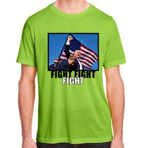 Fight Fight Fight For America Trump 2024 Assassination Attempt Adult ChromaSoft Performance T-Shirt