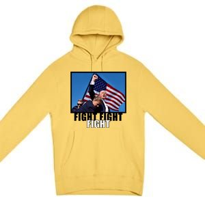 Fight Fight Fight For America Trump 2024 Assassination Attempt Premium Pullover Hoodie