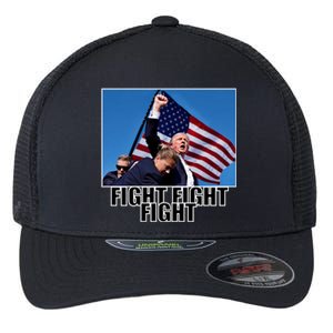 Fight Fight Fight For America Trump 2024 Assassination Attempt Flexfit Unipanel Trucker Cap