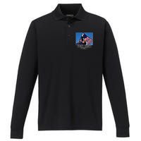 Fight Fight Fight For America Trump 2024 Assassination Attempt Performance Long Sleeve Polo