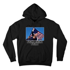 Fight Fight Fight For America Trump 2024 Assassination Attempt Hoodie