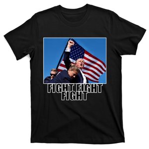 Fight Fight Fight For America Trump 2024 Assassination Attempt T-Shirt