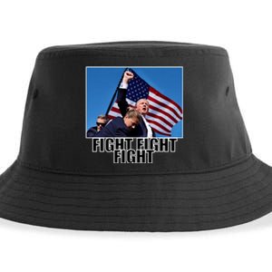 Fight Fight Fight For America Trump 2024 Assassination Attempt Sustainable Bucket Hat