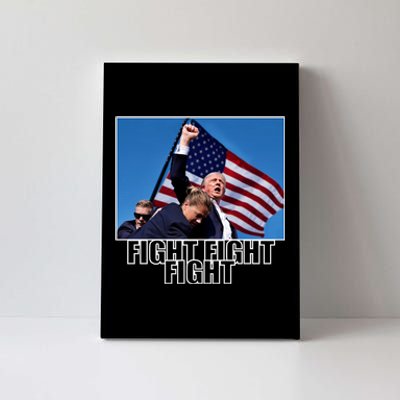 Fight Fight Fight For America Trump 2024 Assassination Attempt Canvas