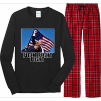 Fight Fight Fight For America Trump 2024 Assassination Attempt Long Sleeve Pajama Set