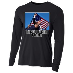 Fight Fight Fight For America Trump 2024 Assassination Attempt Cooling Performance Long Sleeve Crew