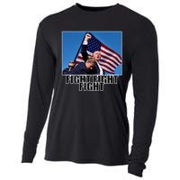 Fight Fight Fight For America Trump 2024 Assassination Attempt Cooling Performance Long Sleeve Crew