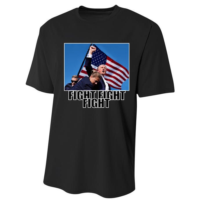 Fight Fight Fight For America Trump 2024 Assassination Attempt Performance Sprint T-Shirt