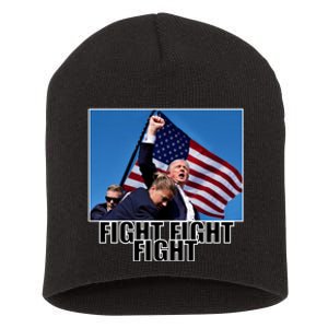 Fight Fight Fight For America Trump 2024 Assassination Attempt Short Acrylic Beanie