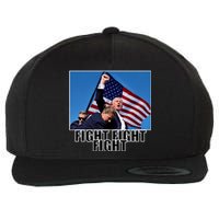 Fight Fight Fight For America Trump 2024 Assassination Attempt Wool Snapback Cap