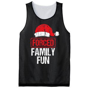 Forced Family Fun Winter Holidays Funny Christmas Gift Mesh Reversible Basketball Jersey Tank