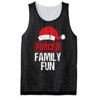 Forced Family Fun Winter Holidays Funny Christmas Gift Mesh Reversible Basketball Jersey Tank