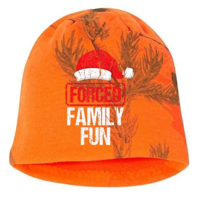 Forced Family Fun Winter Holidays Funny Christmas Gift Kati - Camo Knit Beanie