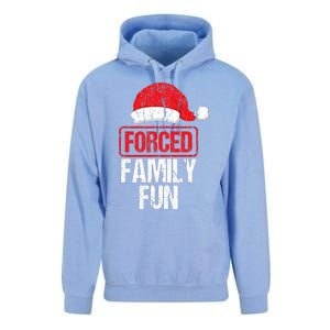 Forced Family Fun Winter Holidays Funny Christmas Gift Unisex Surf Hoodie