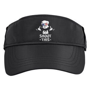 Fight Fight Fight Trump 2024 American Flag Shoot This Adult Drive Performance Visor