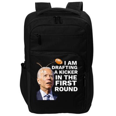 Funny Fantasy Football Confused Drafting Kicker Draft Party Gift Impact Tech Backpack