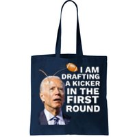 Funny Fantasy Football Confused Drafting Kicker Draft Party Gift Tote Bag