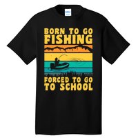 Funny Fisherman Fishing Rod Fishing Lovers Tall T-Shirt