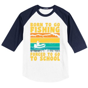 Funny Fisherman Fishing Rod Fishing Lovers Baseball Sleeve Shirt