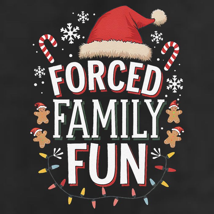 Forced Family Fun Funny Sarcastic Christmas Light Cool Comfort Performance Bucket Hat