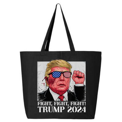 Fight Fight Fight! Trump 2024 Pennsylvania Rally Shooting Patriot 25L Jumbo Tote