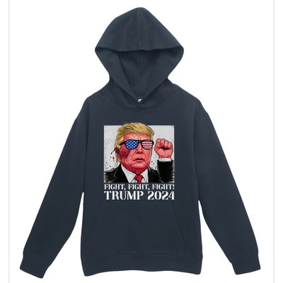 Fight Fight Fight! Trump 2024 Pennsylvania Rally Shooting Patriot Urban Pullover Hoodie