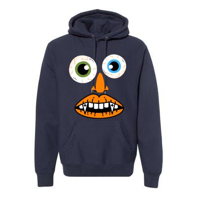 Funny Face For Halloween Costume Premium Hoodie