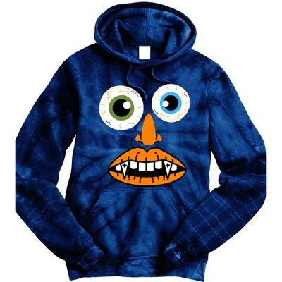 Funny Face For Halloween Costume Tie Dye Hoodie