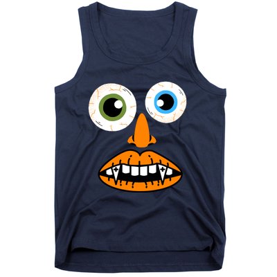 Funny Face For Halloween Costume Tank Top