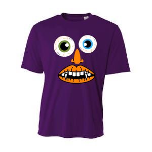 Funny Face For Halloween Costume Youth Performance Sprint T-Shirt