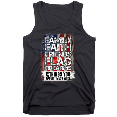 Family Faith Friends Flag Firearms Family Tank Top