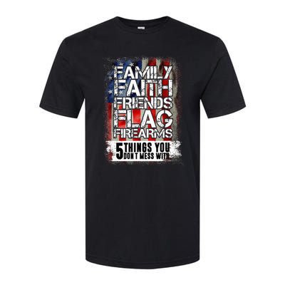 Family Faith Friends Flag Firearms Family Softstyle® CVC T-Shirt