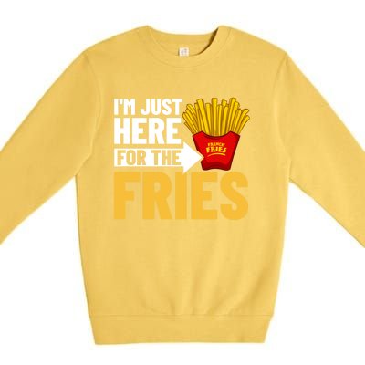 French Fries Fryer Cutter Recipe Oven Gift Premium Crewneck Sweatshirt