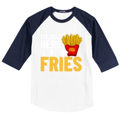 French Fries Fryer Cutter Recipe Oven Gift Baseball Sleeve Shirt