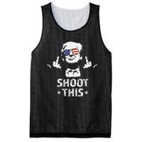 Fight Fight Fight Trump 2024 American Flag Shoot This Mesh Reversible Basketball Jersey Tank