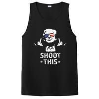 Fight Fight Fight Trump 2024 American Flag Shoot This PosiCharge Competitor Tank