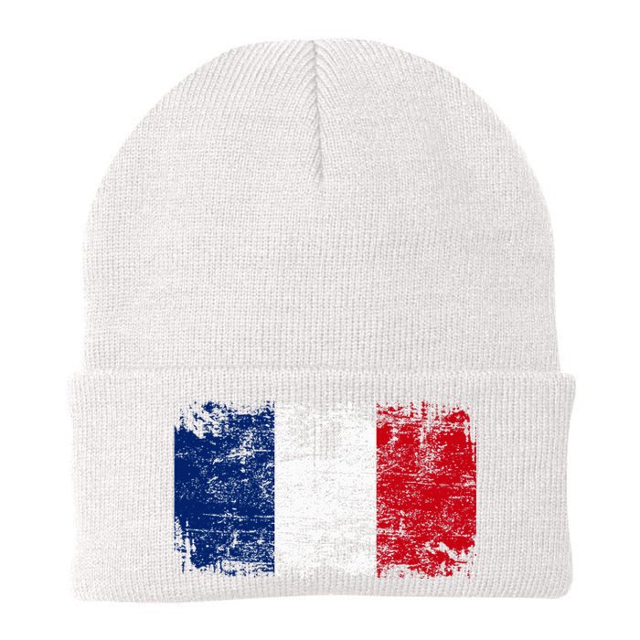 France Flag Knit Cap Winter Beanie